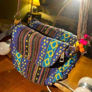 Mini beaded crossbody bag